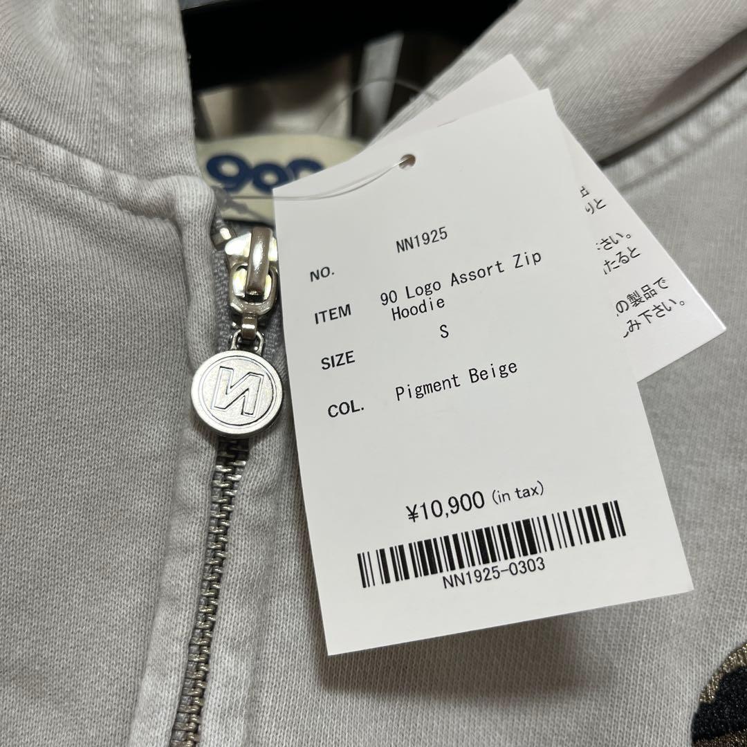 トップス 90 Logo Assort Zip Hoodie S