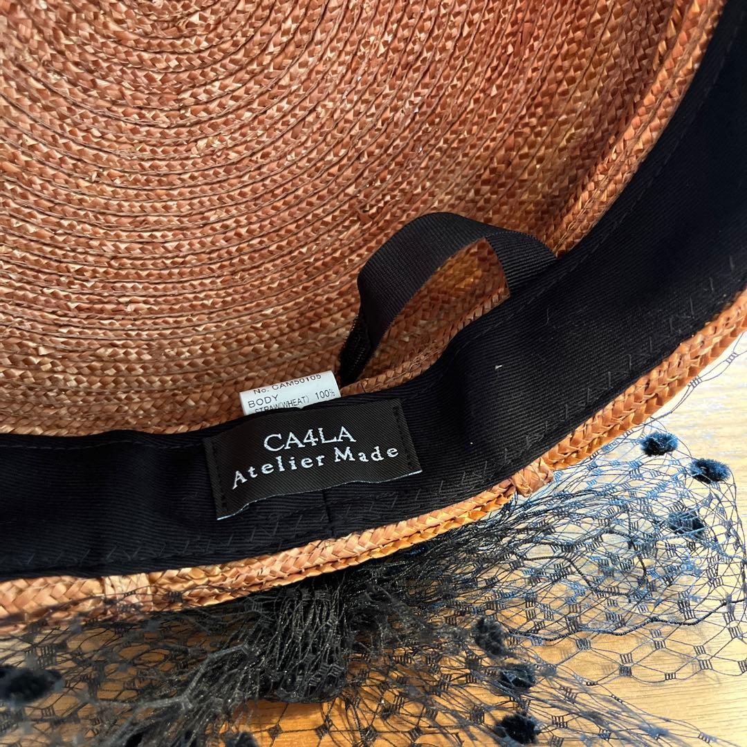 CA4LA カシラ キャスケット チュール 麦わら帽子　SUMMERSONG