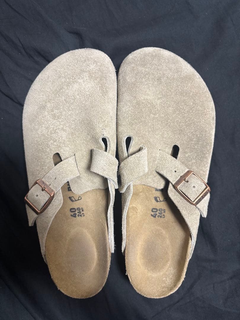 ビルケンシュトック　スエード バックストラップサンダル 40