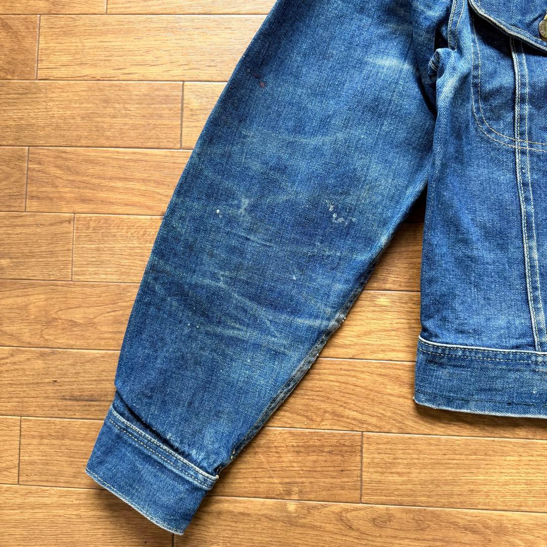 ペンキ 雰囲気◎ 60s Lee 101-j デニムジャケット ビンテージ