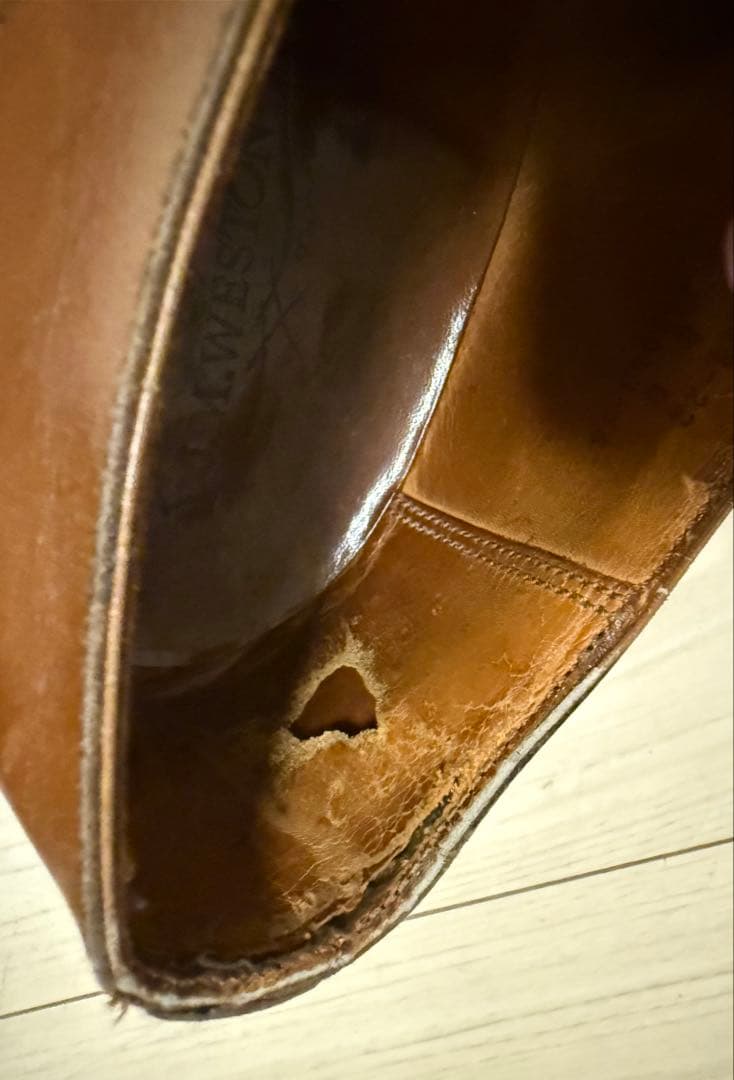 JMウエストン ハーフハント　Uチップ ブラウン 茶 シューズ