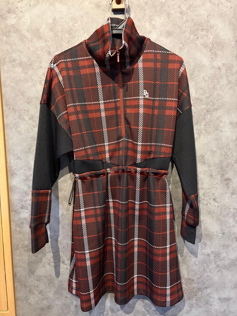 PEARLY GATES チェック柄ワンピース