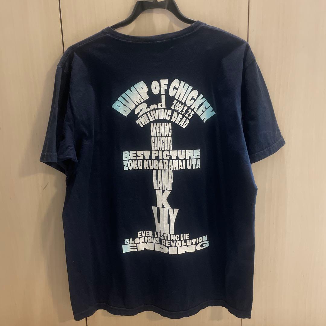 【希少】BUMP/LIVING DEAD バンドTシャツ 紺XLサイズ