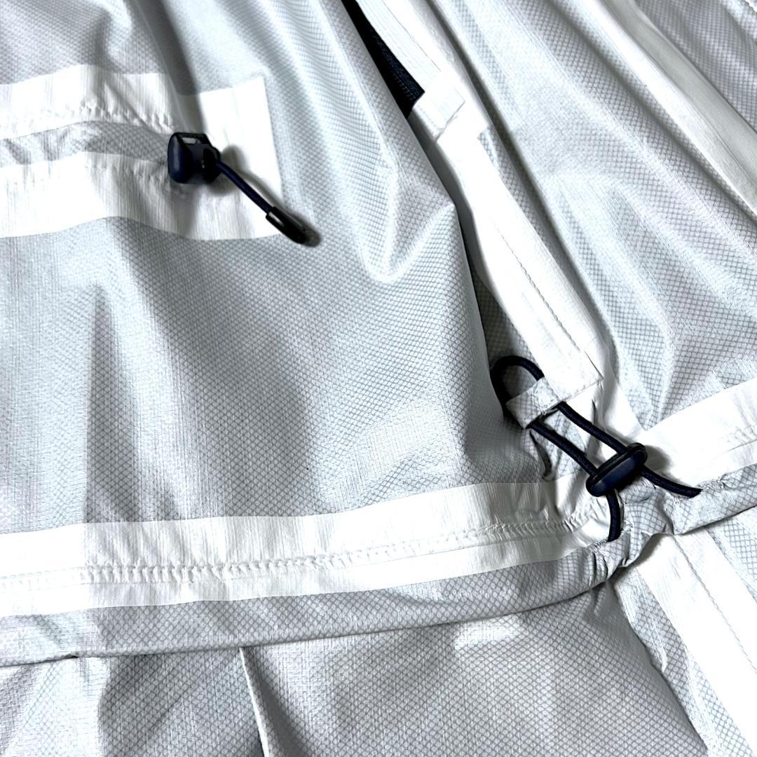 0 パーリーゲイツ AQUAX 防水透湿 レインジャケット ワンピース 紺