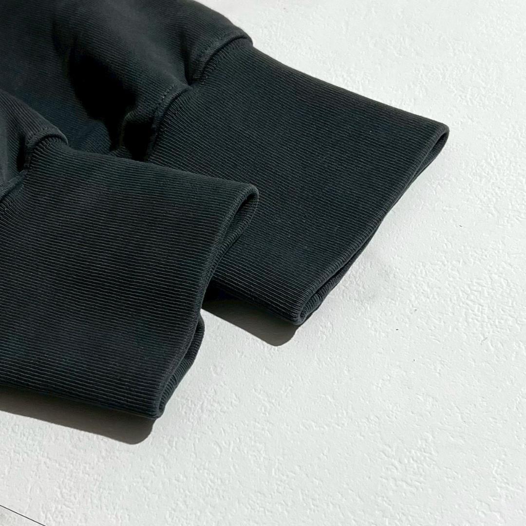 24aw　未使用　メゾンマルジェラ　クロップドフーディ　ロゴ刺繍　トロンプルイユ