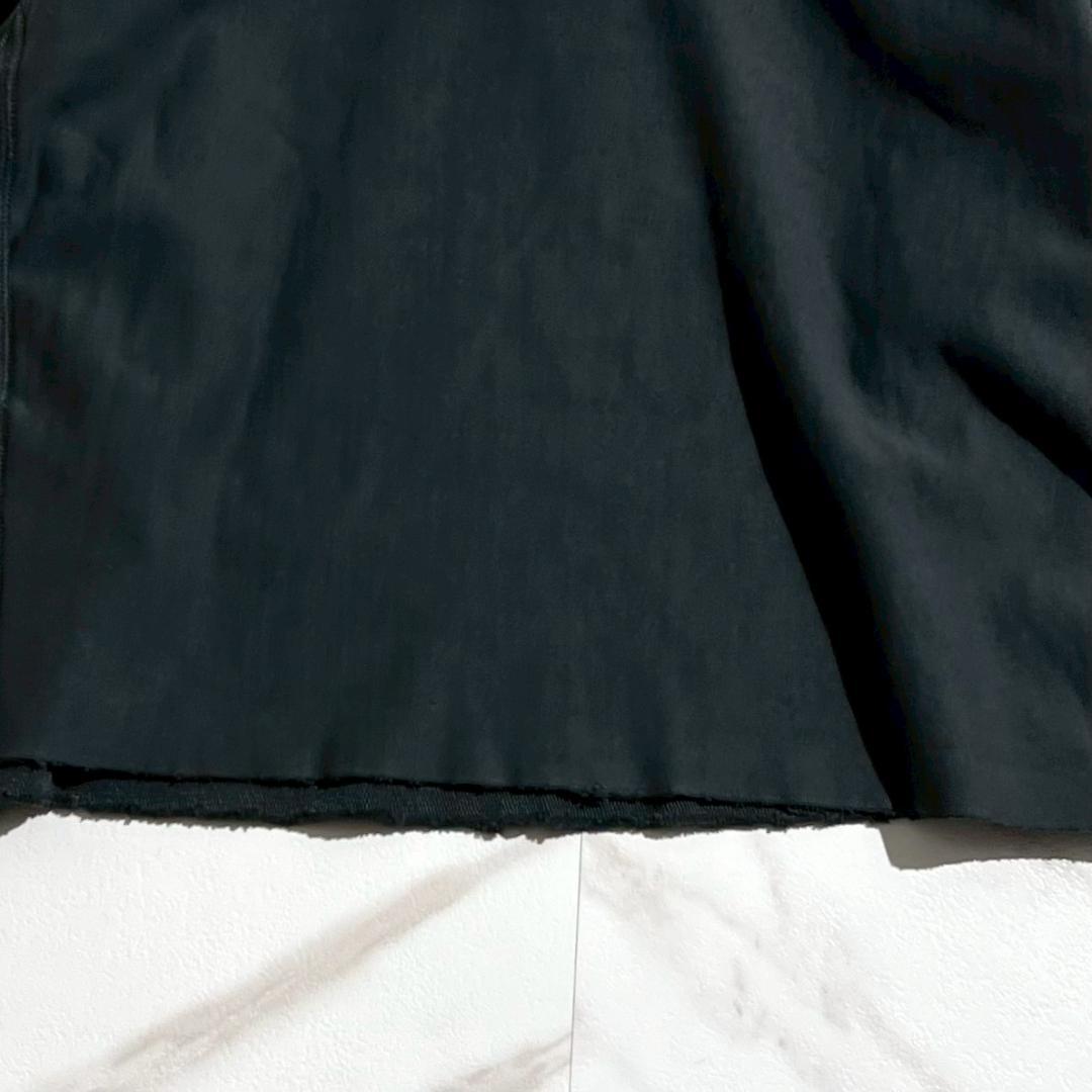 24aw　未使用　メゾンマルジェラ　クロップドフーディ　ロゴ刺繍　トロンプルイユ