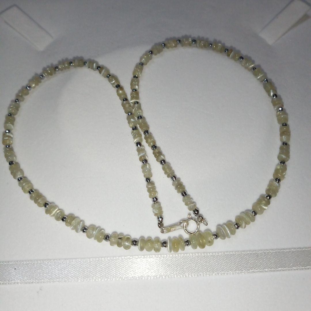 タ*ー様 未使用❣️クリソベリルキャッツアイネックレス