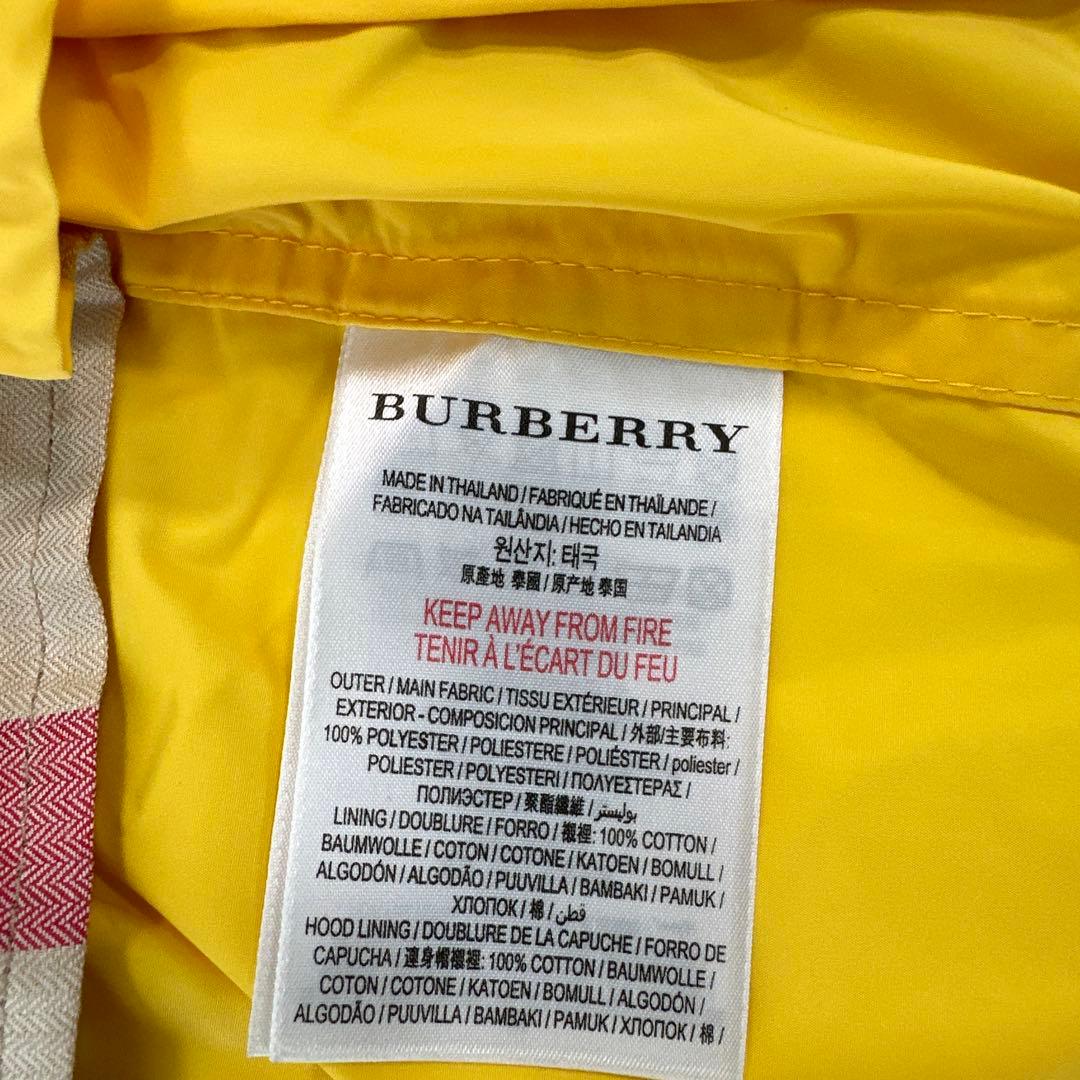 BURBERRY ウィンドブレーカー　4Y 104cm イエロー