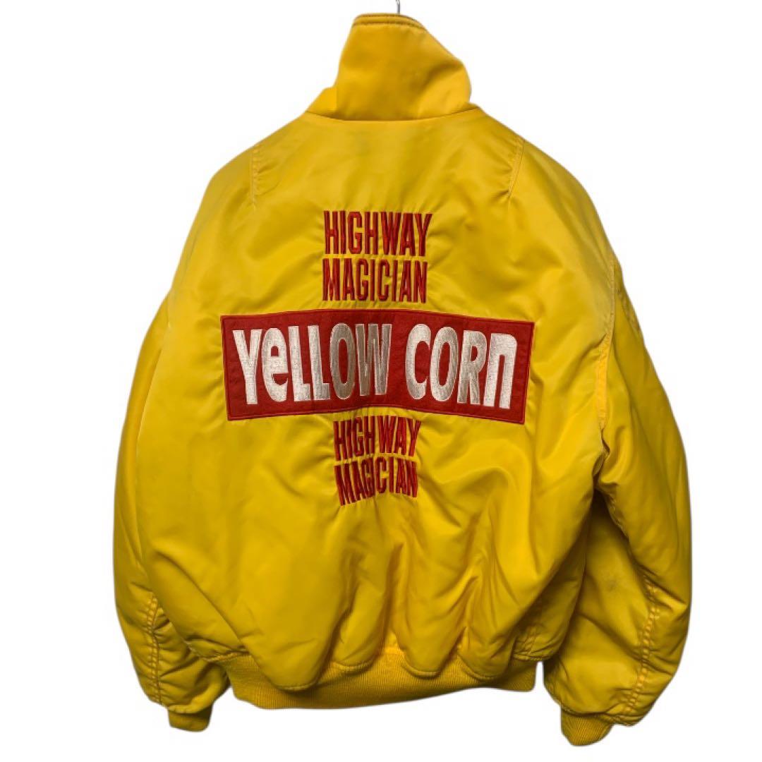 YELLOW CORN MA-1タイプ　バイクジャケット　サイズM