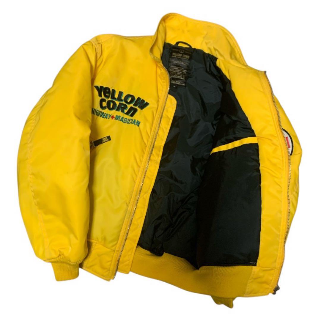 YELLOW CORN MA-1タイプ　バイクジャケット　サイズM