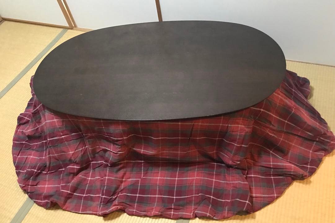 無印良品 こたつ タモ材 フラットヒーター 楕円