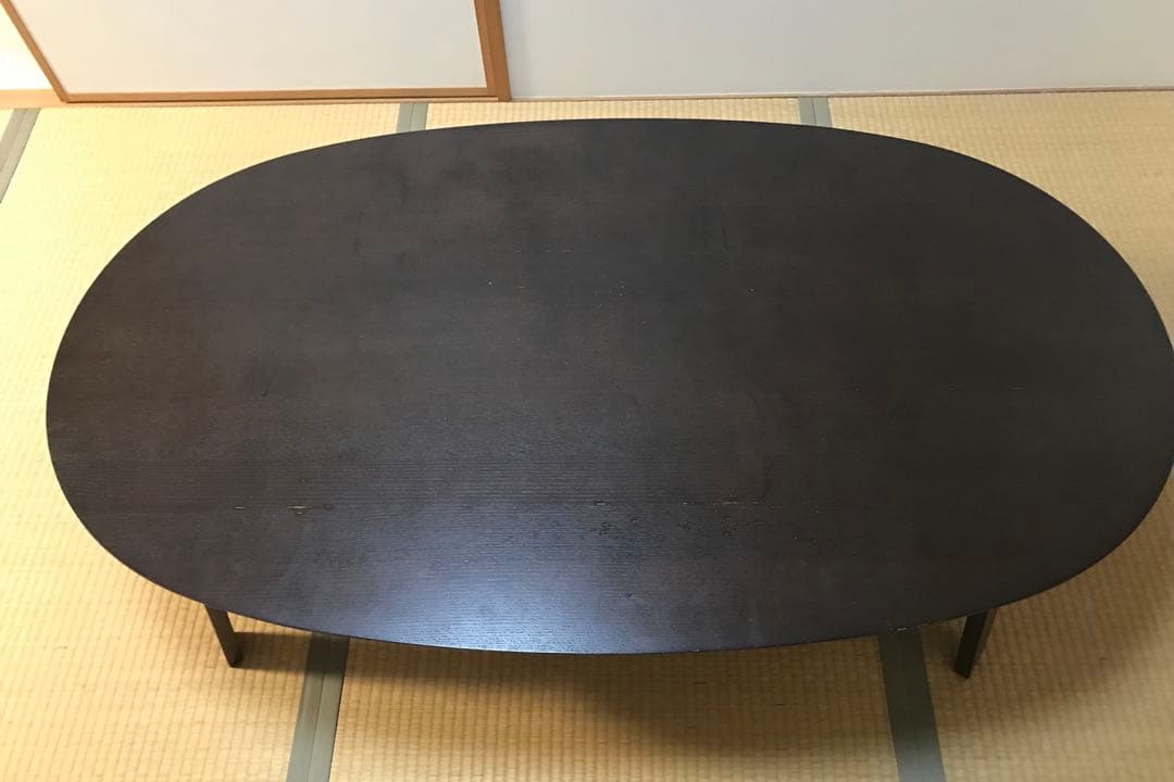 無印良品 こたつ タモ材 フラットヒーター 楕円