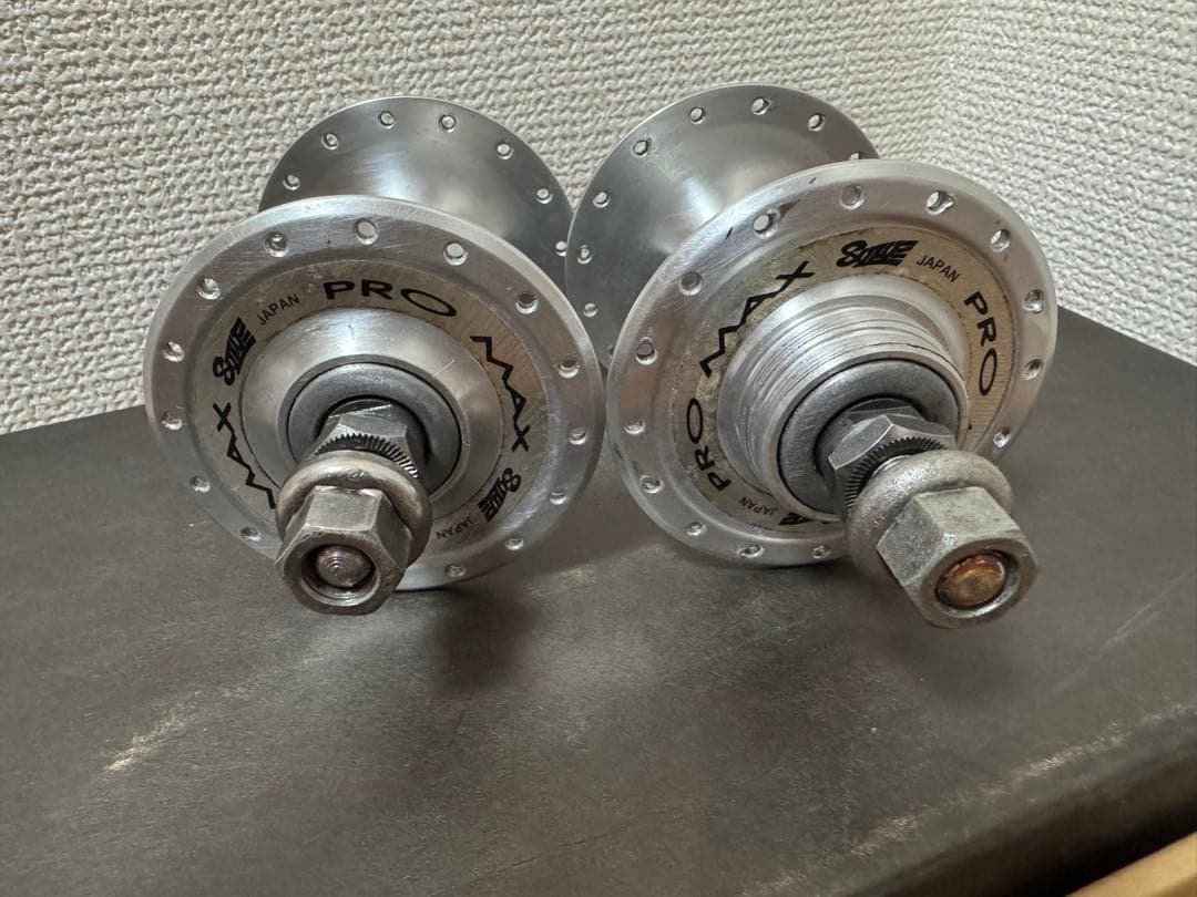 スズエ　PRO MAX ハブ 32h シルバー 絶版品　前後セット