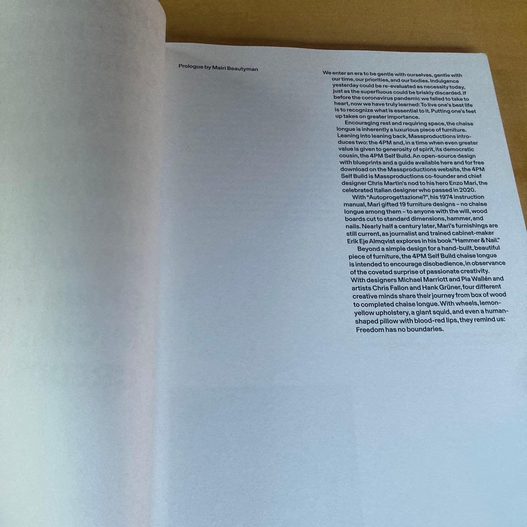 アート・デザイン・音楽 To build a chaise a mass productions