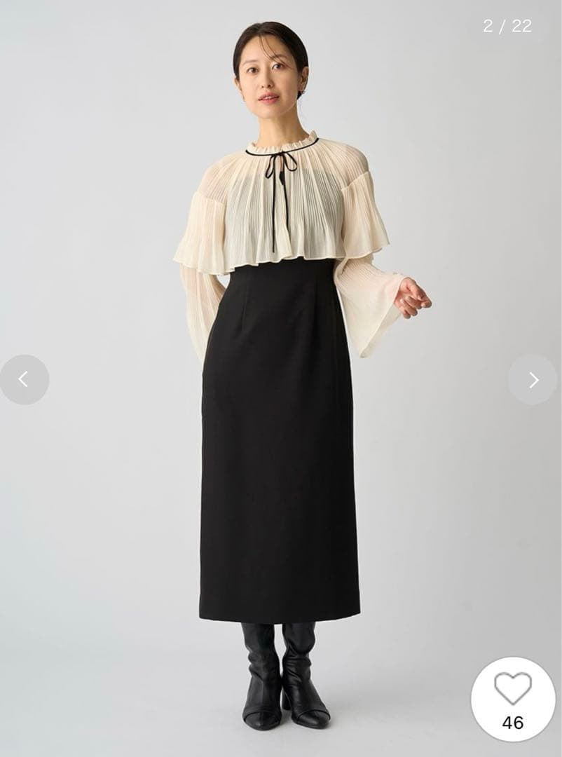 CELFORD ブラウスケープ付きドレス　新品未使用