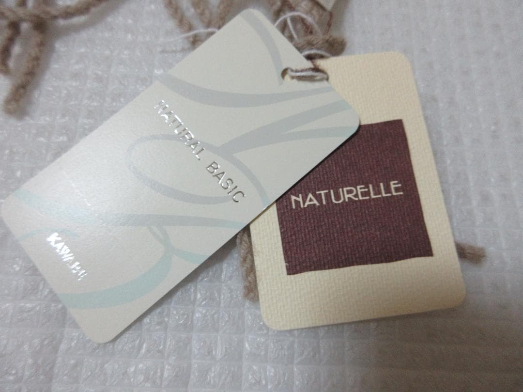 (O-35-6)未使用 NATURAL BASIC KAWABEカシミヤマフラー