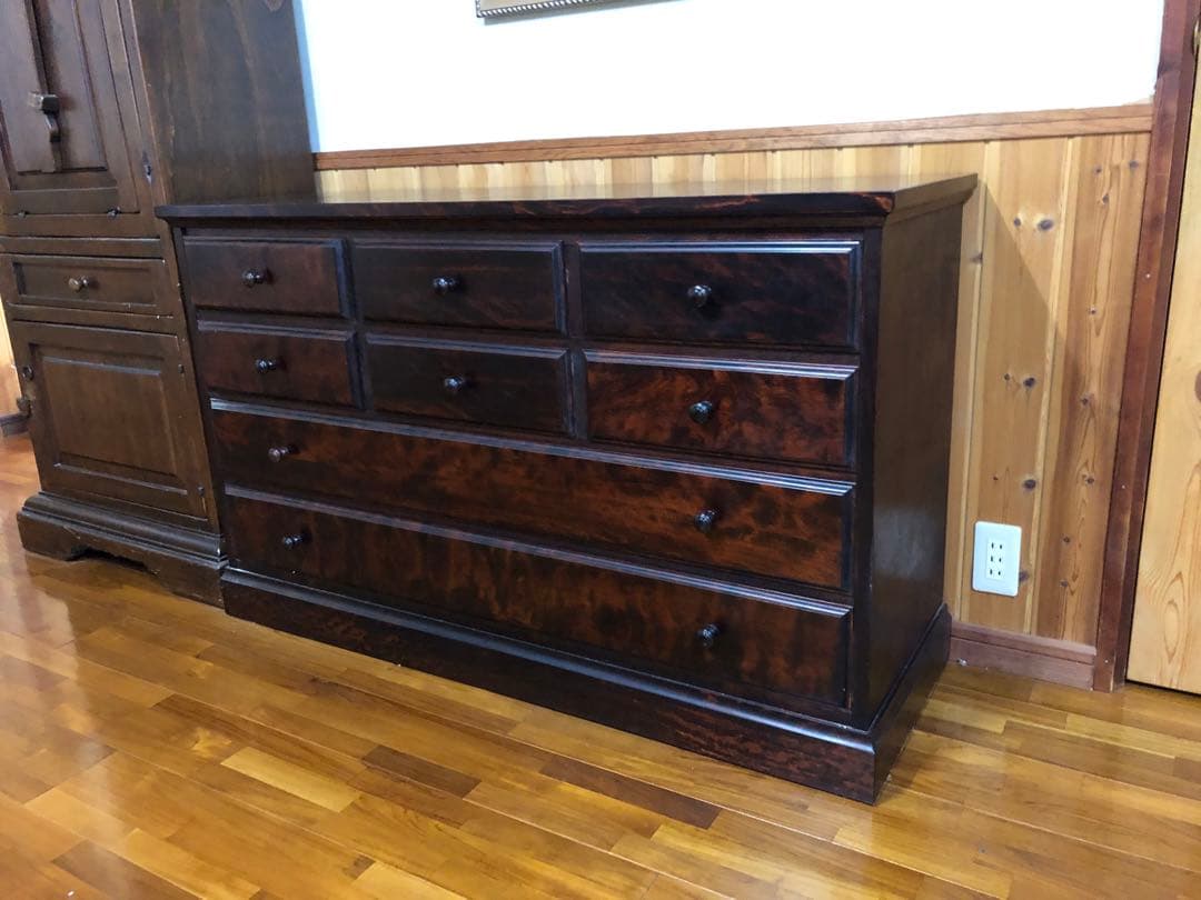 整理だんす、北海道ふらの民芸家具、高級品、美品