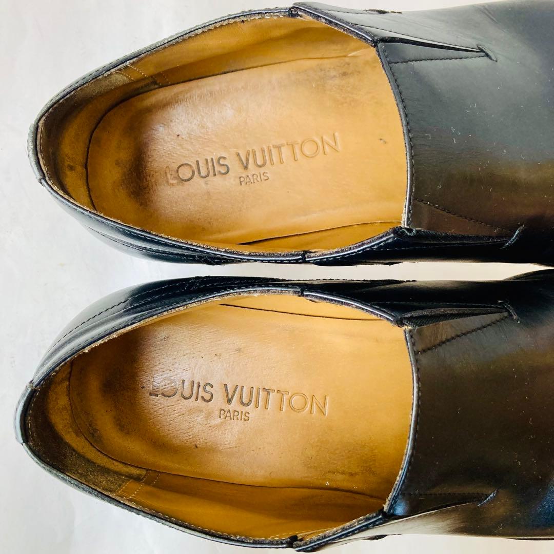 ルイ ヴィトン 黒 ローファー 25cm 除菌・消臭済み