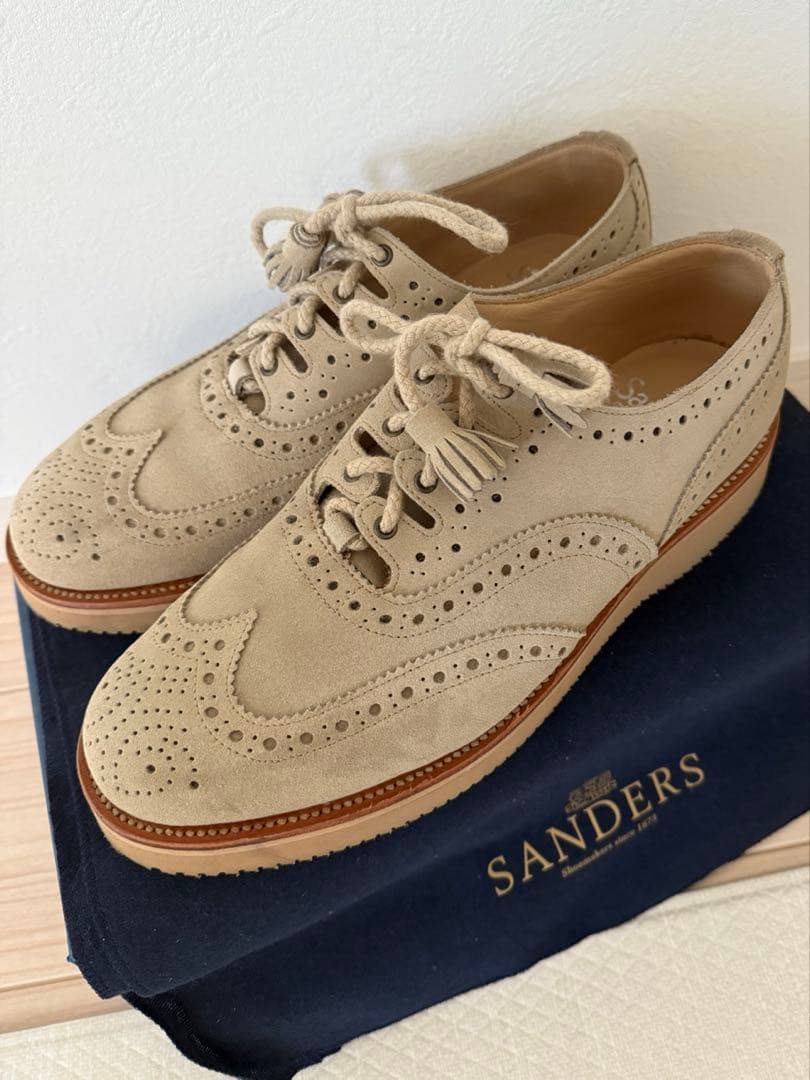 【美品】SANDERS サンダース レザーシューズ
