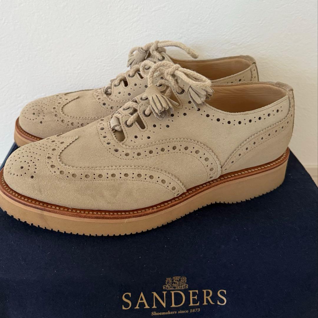 【美品】SANDERS サンダース レザーシューズ