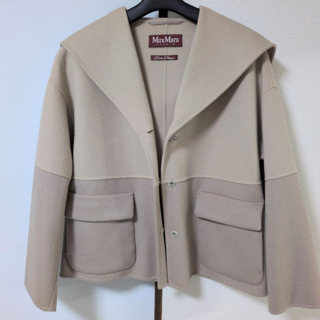 MaxMara STUDIO マックスマーラカシミアコートクチートアマーノ
