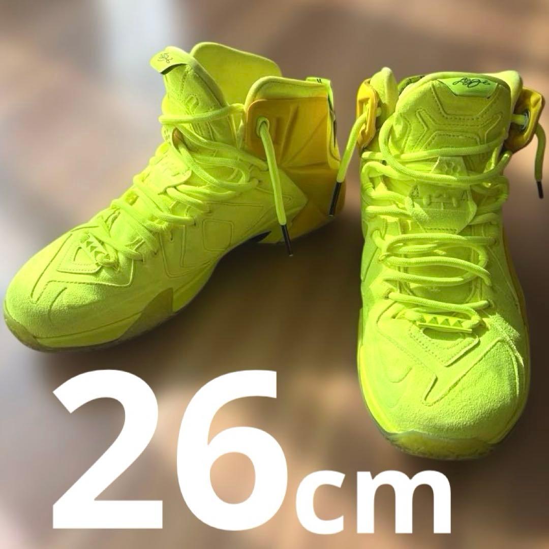 NIKE レブロン LEBRON 12 EXTボルト　イエロー