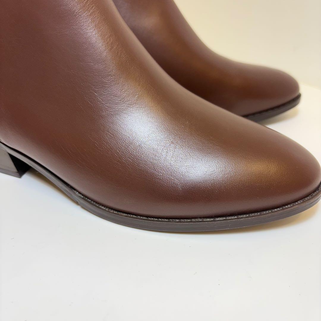 今日まで価格‼️(極美品)COACH ショートブーツ ブラウン 24.5cm