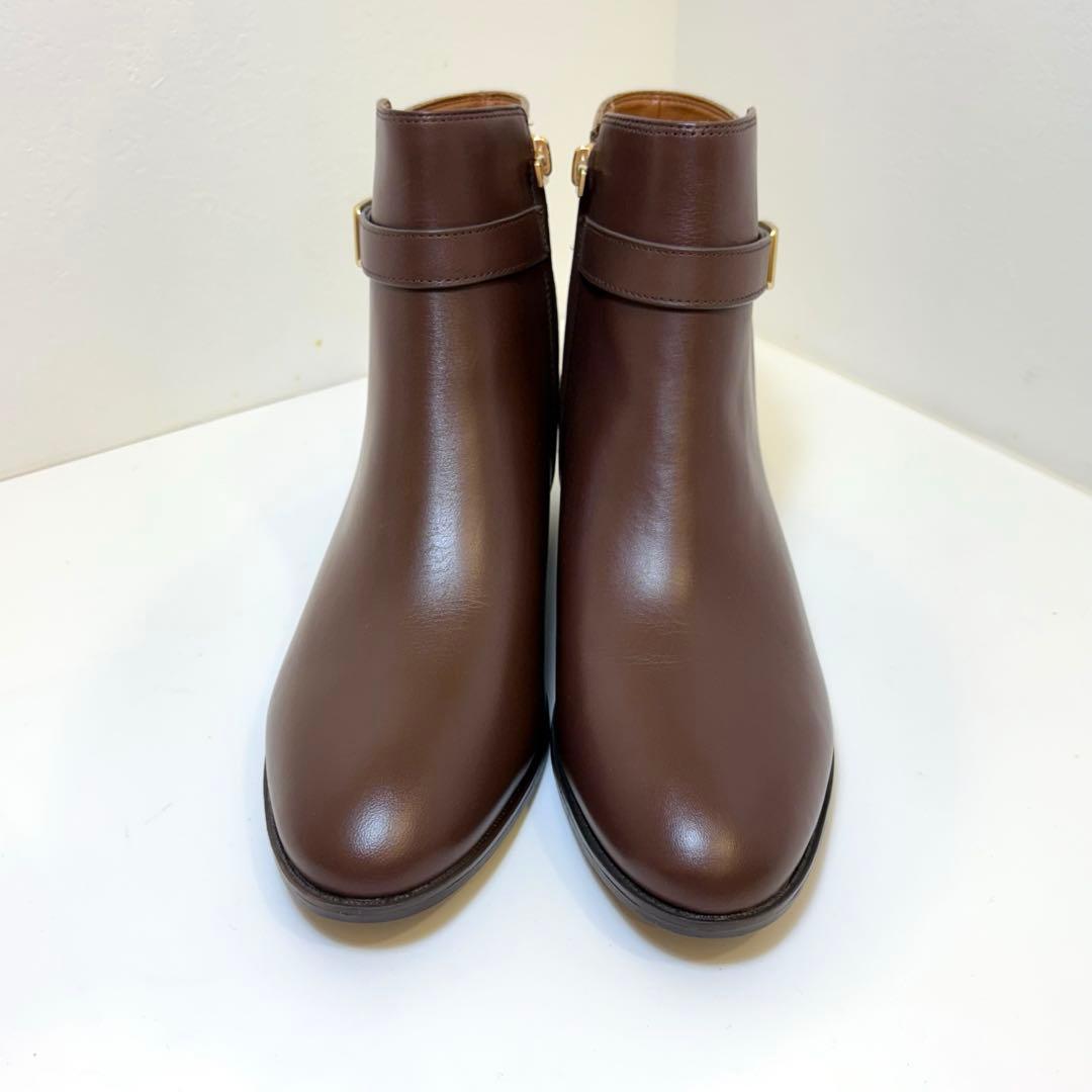 今日まで価格‼️(極美品)COACH ショートブーツ ブラウン 24.5cm