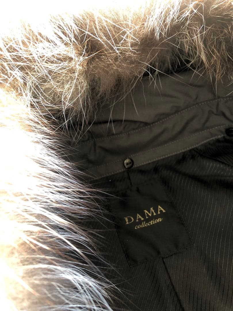 ダーマコレクション フォックスファー ダウンロングコート2way S〜M