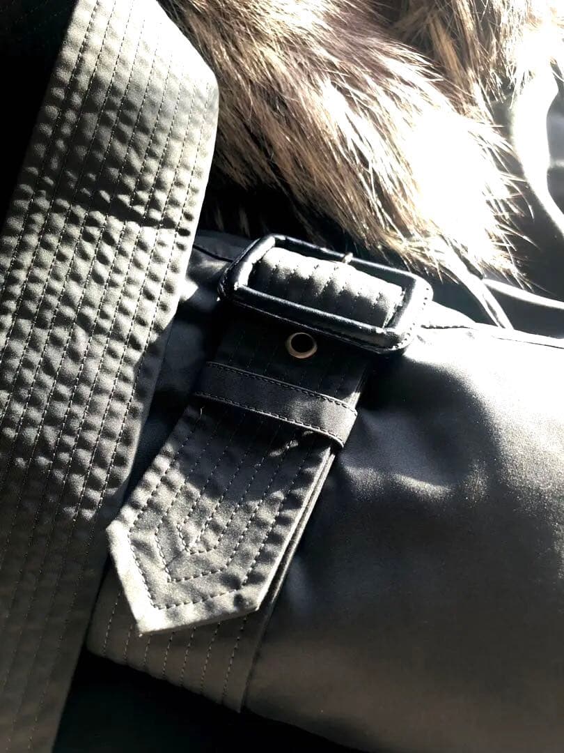 ダーマコレクション フォックスファー ダウンロングコート2way S〜M