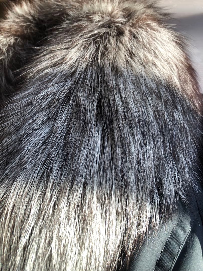 ダーマコレクション フォックスファー ダウンロングコート2way S〜M