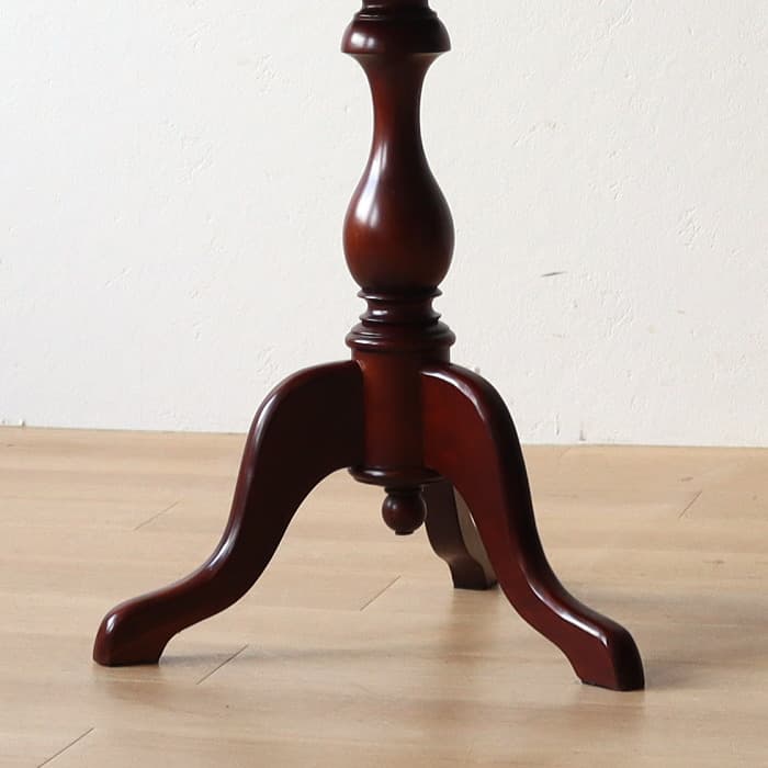 ヴィンテージ サイドテーブル 丸 レトロ 古家具 マホガニー カフェ 喫茶