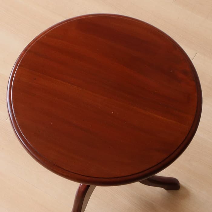 ヴィンテージ サイドテーブル 丸 レトロ 古家具 マホガニー カフェ 喫茶