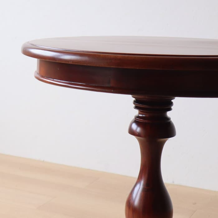 ヴィンテージ サイドテーブル 丸 レトロ 古家具 マホガニー カフェ 喫茶