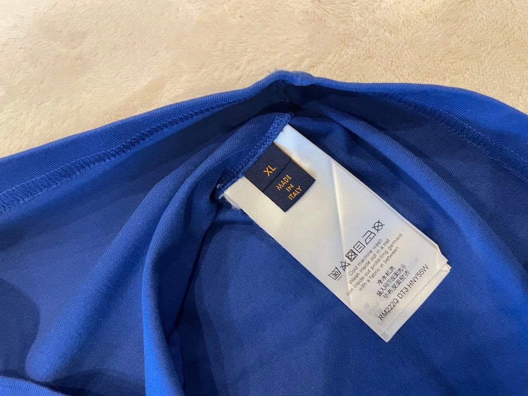 ルイヴィトン　青Tシャツ　難ありXL