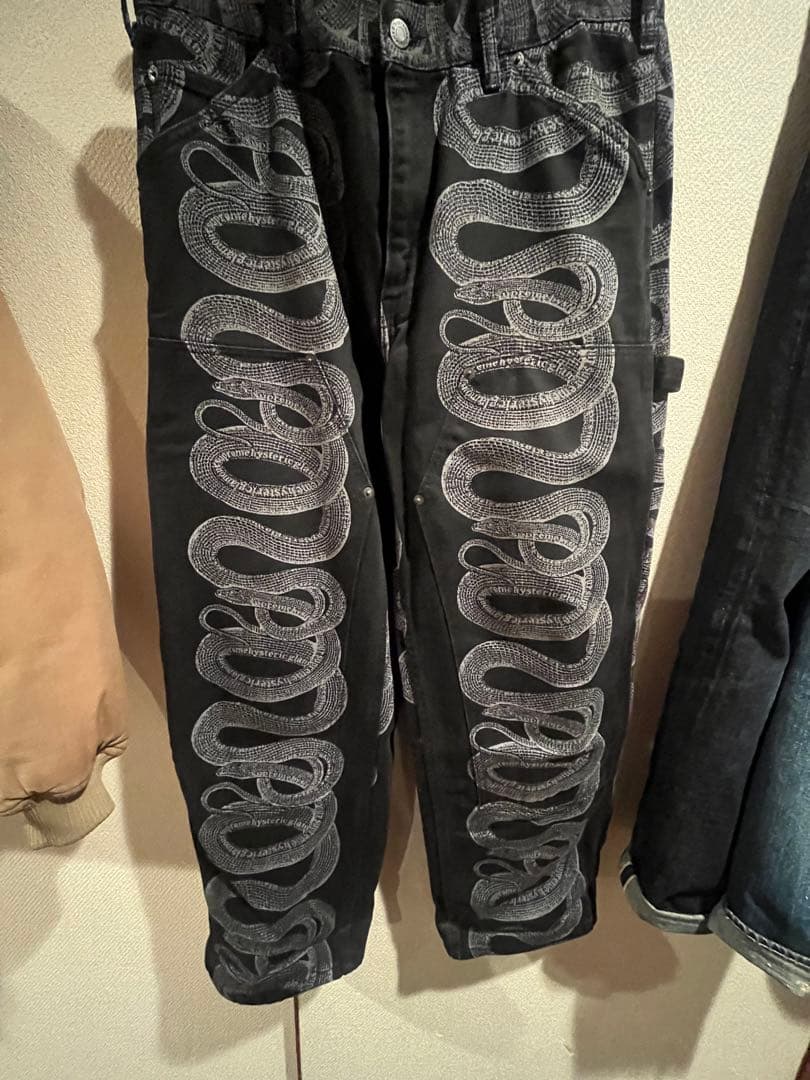 Supreme Hysteric Glamour スネーク ペインターパンツ