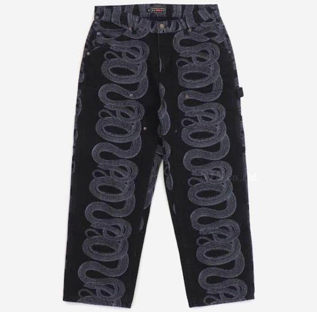 Supreme Hysteric Glamour スネーク ペインターパンツ