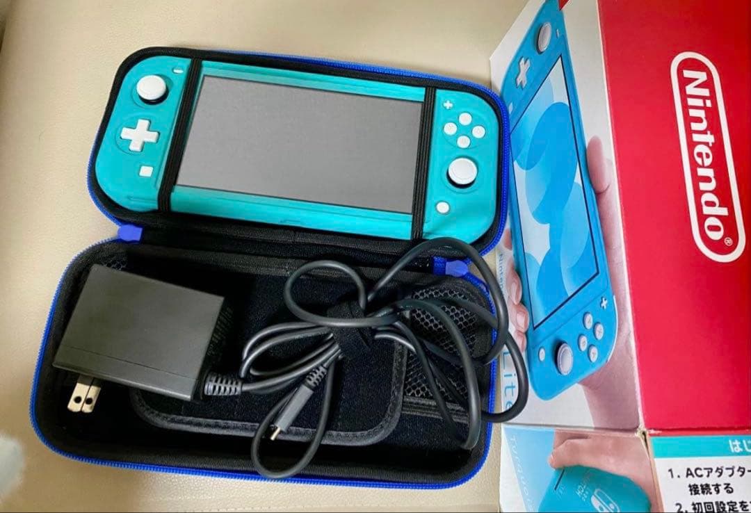 Nintendo Switch Lite ターコイズ 本体カセット×3