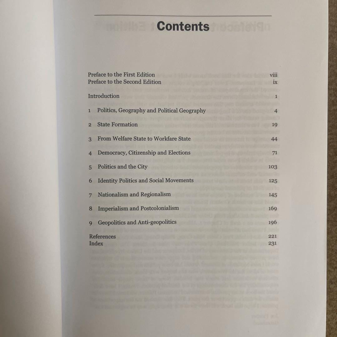 洋書 Political Geography Second Edition
