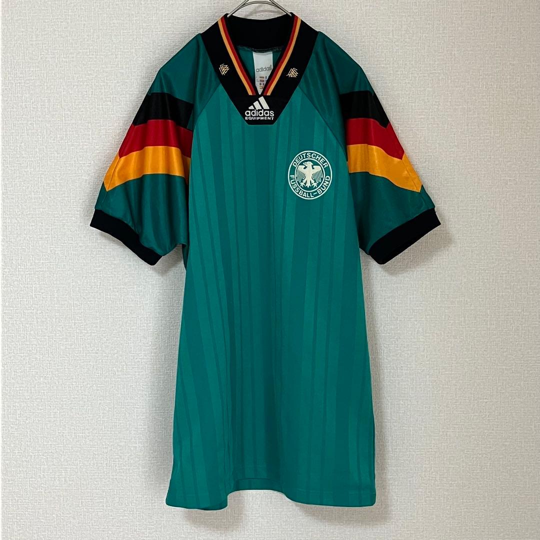 ドイツ代表 1992年 アウェイ ユニフォーム グリーン レトロ adidas