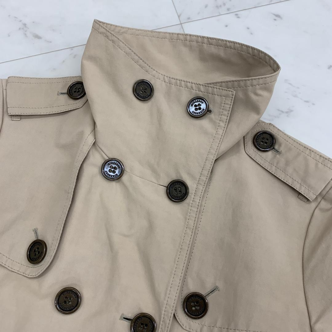 バーバリー ダブルチェスターコート Lサイズ スプリングコート ノバチェック