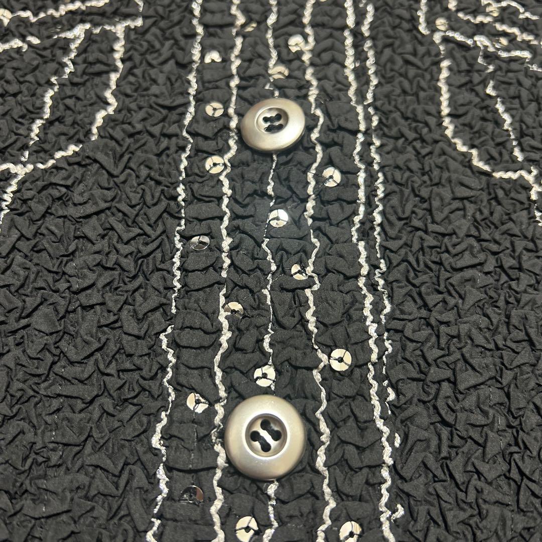 ユキトリイ　YUKI TORI ジャケット　ブラウス Gプリーツ　黒