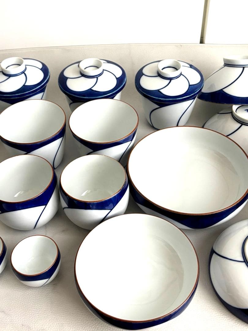 白山陶器 波佐見焼 ねじり梅　セット