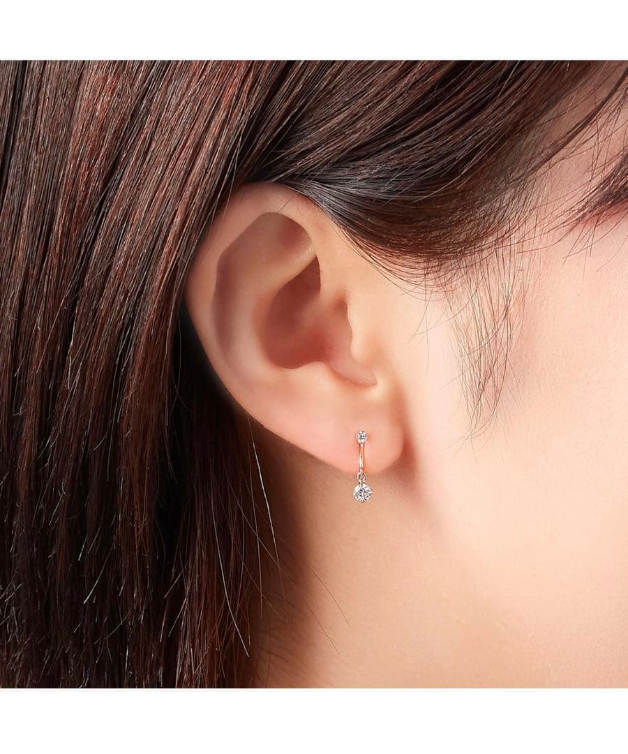 【ヴイエー ヴァンドーム青山】イヤリング K10 ピンクゴールド