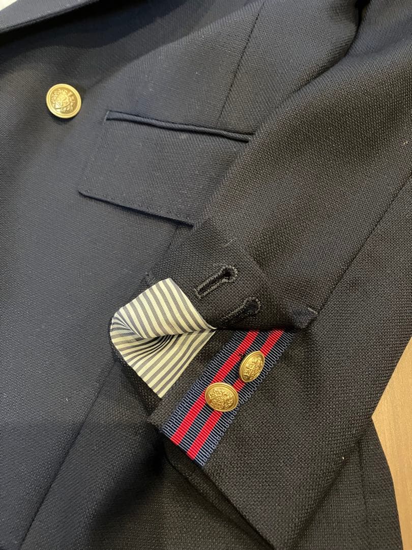 ANAYI ネイビー ウールオックス ダブルジャケット　ダブルブレスト ブレザー