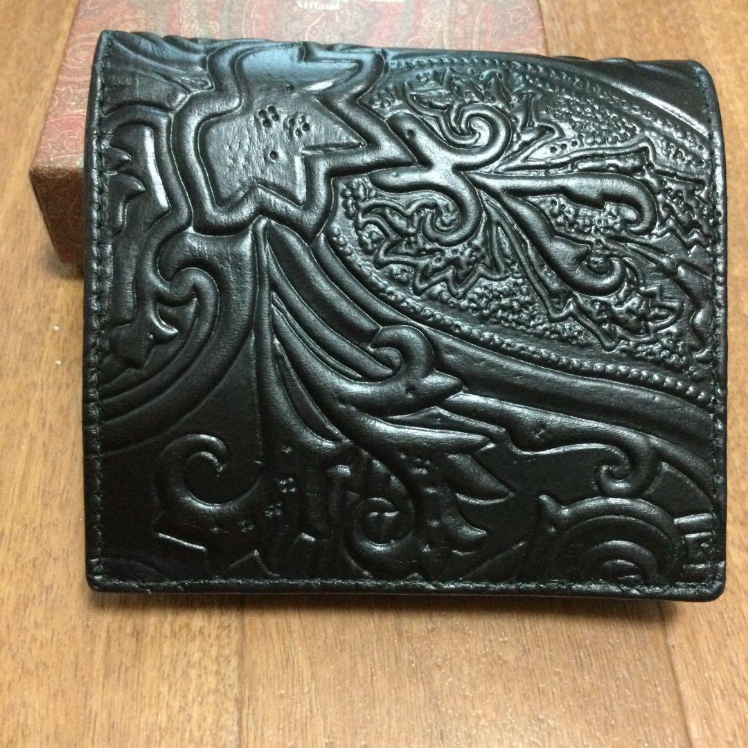 新品　エトロ マルゴットペイズリー柄二つ折り財布