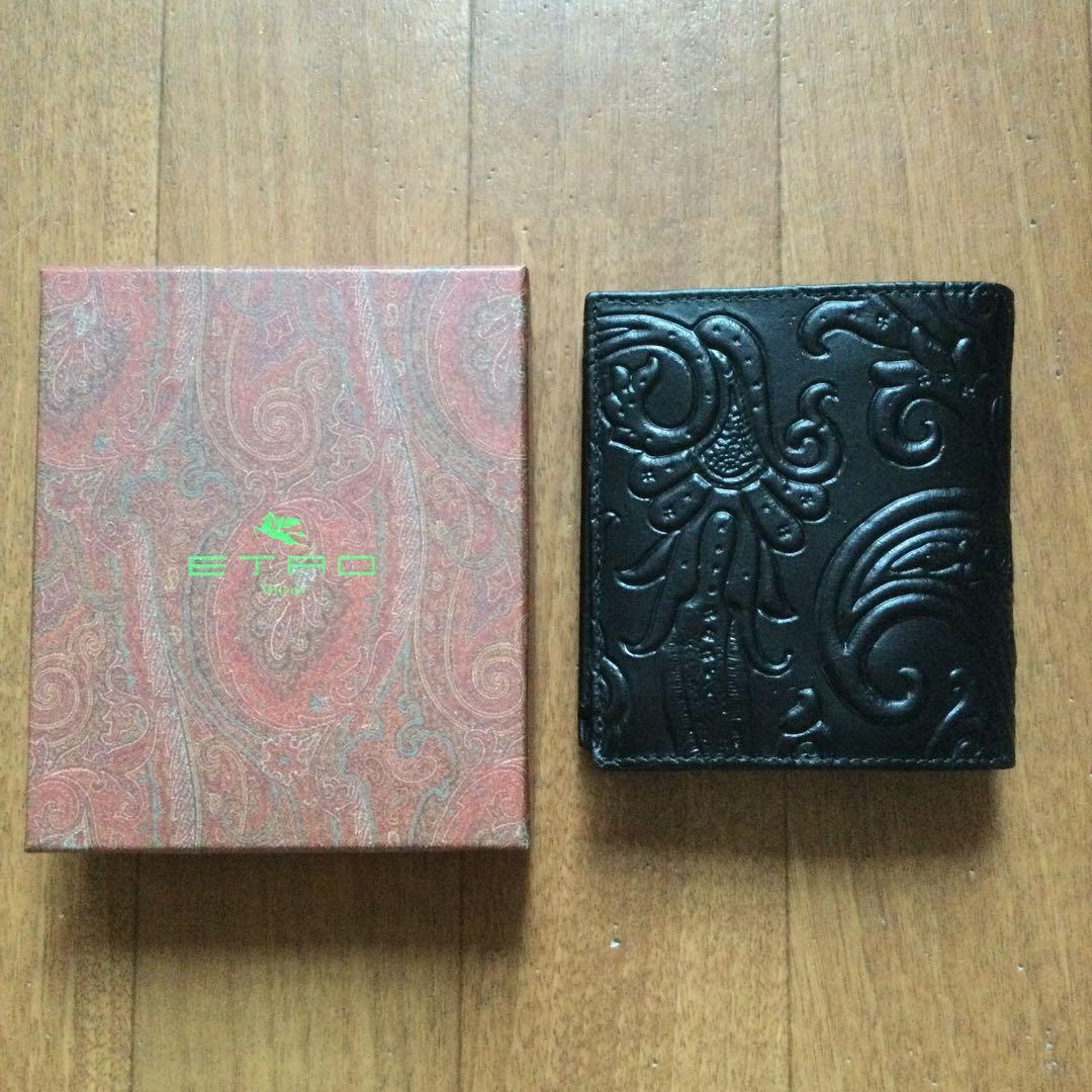 新品　エトロ マルゴットペイズリー柄二つ折り財布