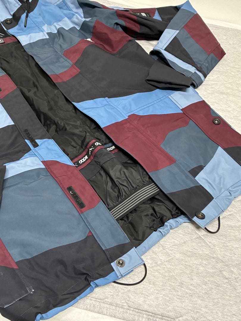 スノーボードウエア  ドープ スキーウエア 迷彩 紺色