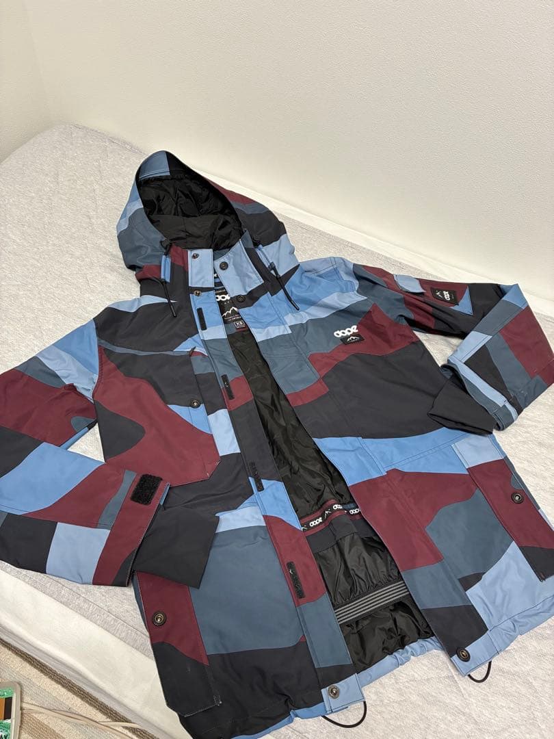 スノーボードウエア  ドープ スキーウエア 迷彩 紺色