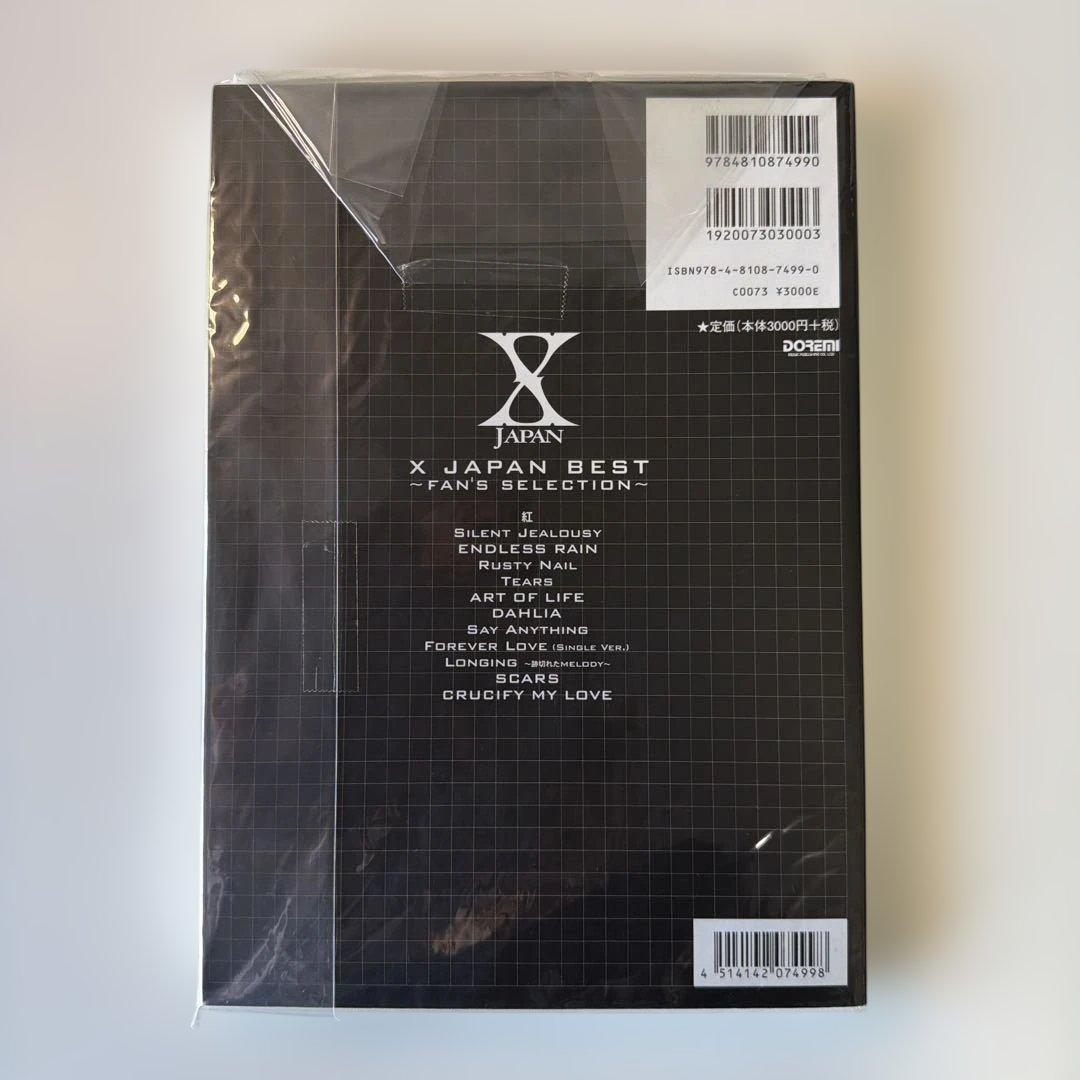 X JAPAN/BEST ~ FANS SELECTION (バンドスコア)
